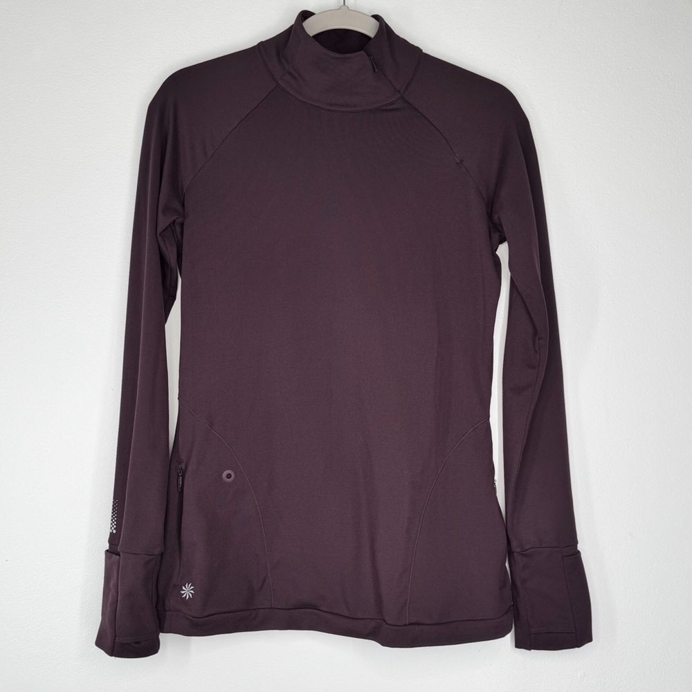 Athleta Plum Purple Long Sleeve Running Shirt Women’s Size XS
